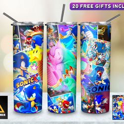 game characters tumbler, game characters skinny tumbler, game time, game sonic tumbler