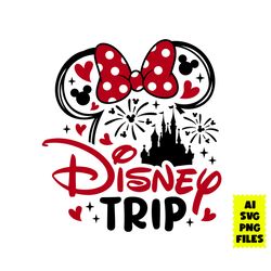 disney trip mom svg, minnie mouse svg, minnie svg, mom svg, heart svg, castel svg, disney svg, ai digital file