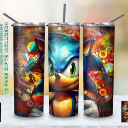 game sonic tumbler, game sonic skinny tumbler, gaming sonic tumbler, sonic the hedgehog skinny tumbler