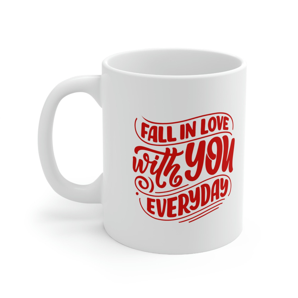 Fall in Love with You Everyday Ceramic Mug 11oz, Love Without Limits Mug, Gift for Love, Gift Mug for Valentine's Day - 1.jpg