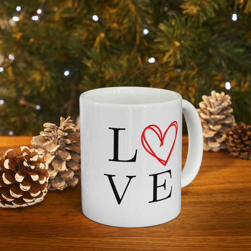 LOVE Ceramic Mug 11oz, Ceramic Mug for Gift, Mug for Love, Mug for Girlfriend, 11oz Mug - 9.jpg