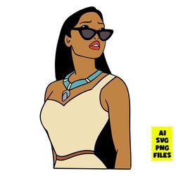 fashion pocahontas svg, pocahontas svg, disney princess svg, princess svg, fashion brand svg, disney svg,ai digital file