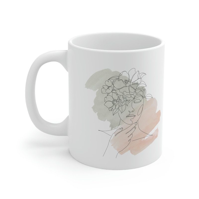 Woman Art Ceramic Mug 11oz, Mug Gift for Valentine's Day, Gift Mug for Love, Ceramic Mug 11oz - 3.jpg