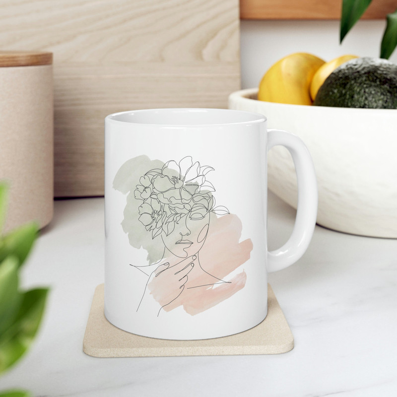 Woman Art Ceramic Mug 11oz, Gift Mug 11oz, Art Ceramic Mug 11oz - 8.jpg