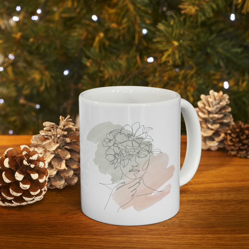 Woman Art Ceramic Mug 11oz, Gift Mug 11oz, Art Ceramic Mug 11oz - 9.jpg