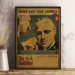 movie poster, film poster, the godfather poster, wall art, wall decor, prints, home decor, loyalty tested deeply wall