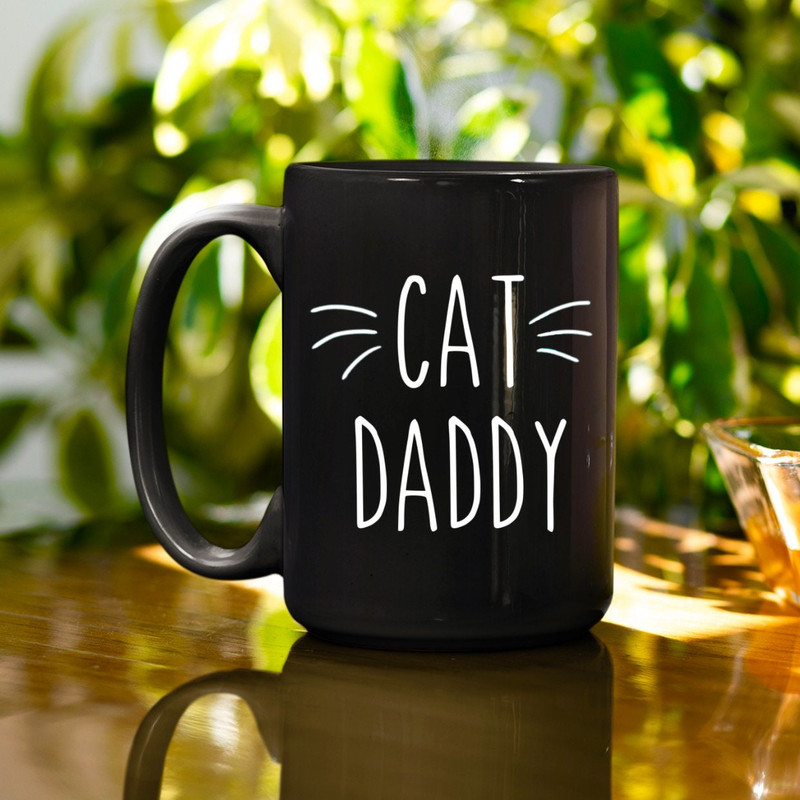 Cat Daddy Black Mug, Cat Dad Mug, Cat Dad Gift, Father's Day, Father's Day Gift, Gift For Dad, Dad Gift Mug, Father Birthday, Cat Daddy - 2.jpg