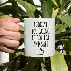 college student gift, college acceptance mug, high school graduation gift, new colleg