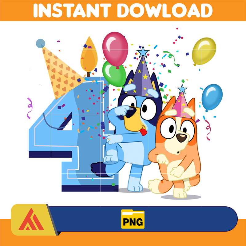 Bluey Birthday 1-9 Years Old PNG Download, Bluey & Bingo Birthday PNG, Bluey Birthday Party PNG, Birthday Girl And Birthday Boy Design (7).jpg