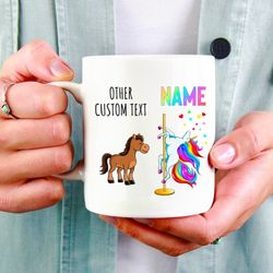 custom unicorn mug, sarcastic mug, funny coffee mug, mugs with sayings, large coffee