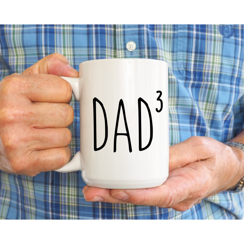 Dad of Three Mug, Father of Three, Gift For Dad, Funny Dad 3 Mug, Daddy Mug, Best Dad Ever, Fathers Day Mug, Present, 1st Fathers Day Gift - 1.jpg