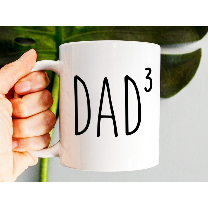 Dad of Three Mug, Father of Three, Gift For Dad, Funny Dad 3 Mug, Daddy Mug, Best Dad Ever, Fathers Day Mug, Present, 1st Fathers Day Gift - 2.jpg