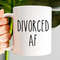 Divorced AF Mug, Divorce Gifts, Funny Divorce Mug, Break Up Mug, Failed Marriage Gifts, Happy Divorce Gift, Divorced Mug, Divorce Party - 1.jpg