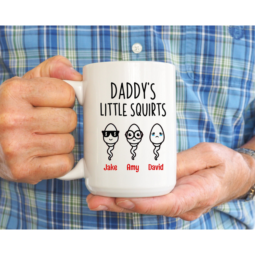 Funny Father's Day Mug, Gift For Dad, Custom Gift For Husband, Father's Day Rude Gift, Dad Mug From Daughter, We Used To Live In Your Balls - 3.jpg