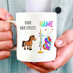 hair stylist mug, hairstylist gift, funny hairdresser coffee mug, funny hairstylist g