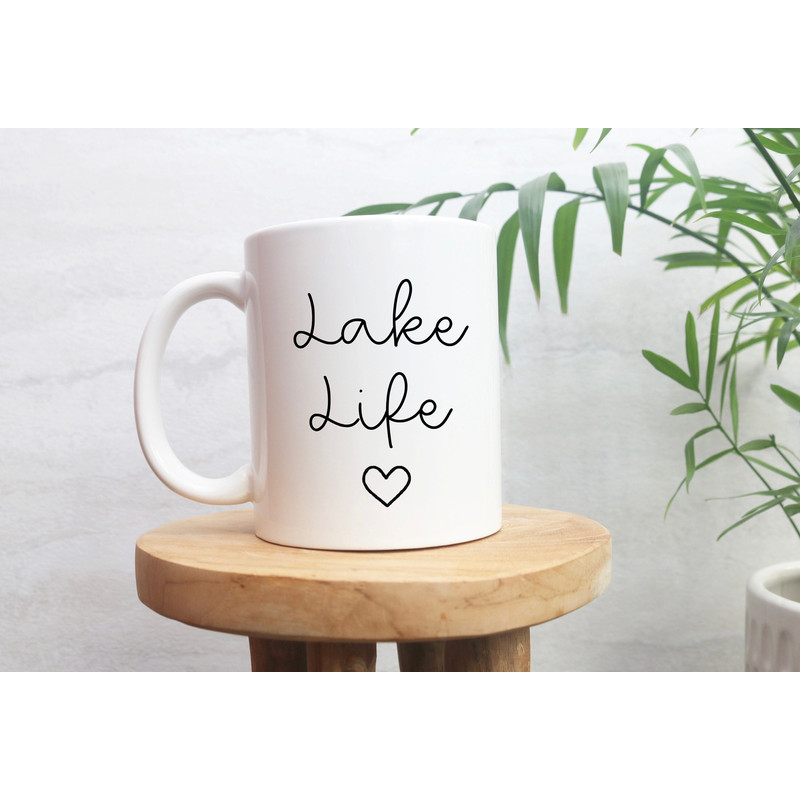 Lake Life Mug, Lake House Gift, Cute Lake House Decor, Aesthetic Lake Gift, Lakehouse Coffee Mug, Gifts For Lake Lovers, Funny Lake, Boat - 1.jpg