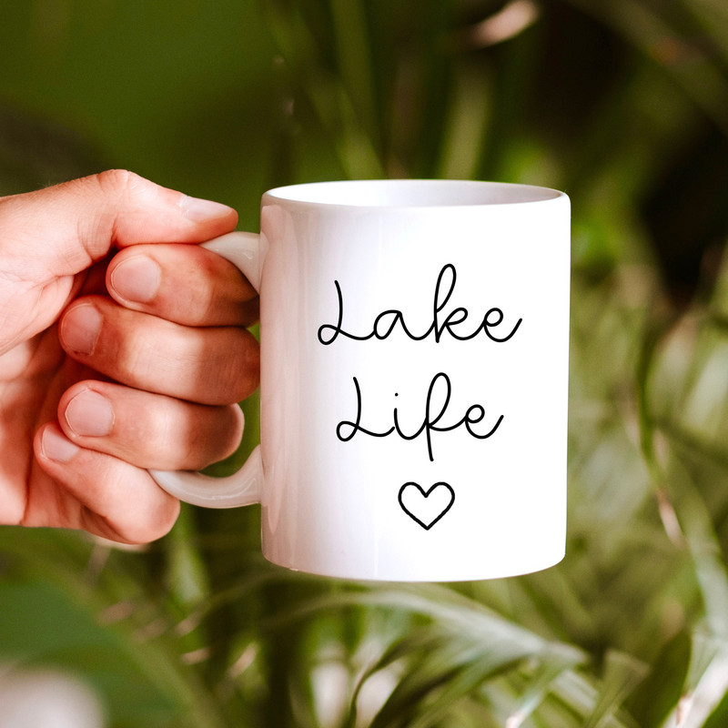 Lake Life Mug, Lake House Gift, Cute Lake House Decor, Aesthetic Lake Gift, Lakehouse Coffee Mug, Gifts For Lake Lovers, Funny Lake, Boat - 3.jpg