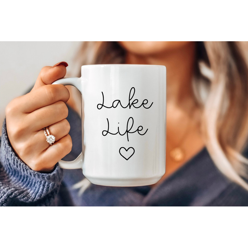 Lake Life Mug, Lake House Gift, Cute Lake House Decor, Aesthetic Lake Gift, Lakehouse Coffee Mug, Gifts For Lake Lovers, Funny Lake, Boat - 4.jpg