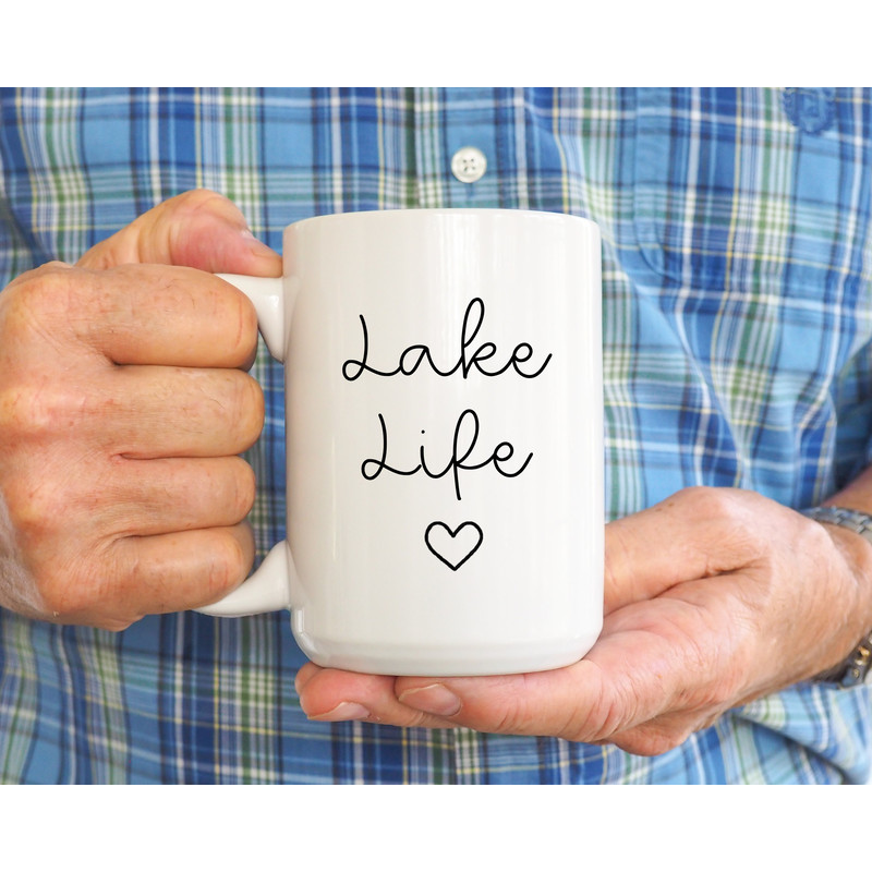 Lake Life Mug, Lake House Gift, Cute Lake House Decor, Aesthetic Lake Gift, Lakehouse Coffee Mug, Gifts For Lake Lovers, Funny Lake, Boat - 5.jpg