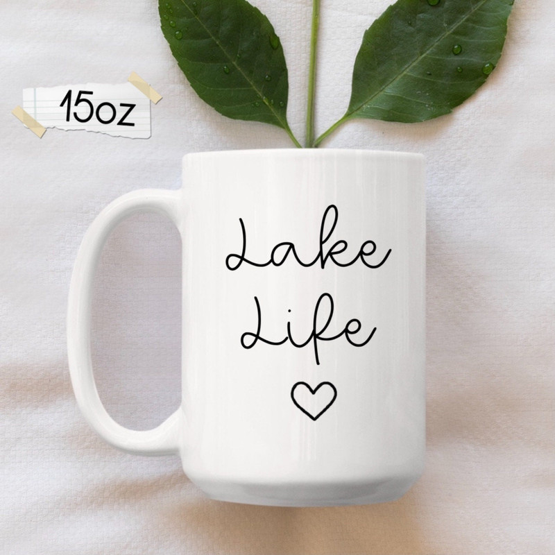 Lake Life Mug, Lake House Gift, Cute Lake House Decor, Aesthetic Lake Gift, Lakehouse Coffee Mug, Gifts For Lake Lovers, Funny Lake, Boat - 6.jpg