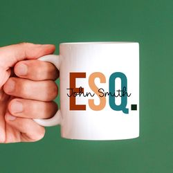 lawyer esq mug, custom lawyer gifxxker mug