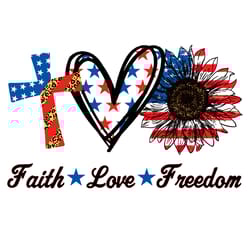 faith love freedom svg