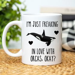 orca mug, orca gifxxkiller whale mug, killer whale gift, orca birthday gift, orca pre