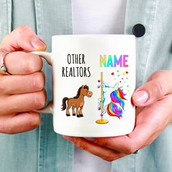 realtor gift, realtor unicorn mug, realtor mug, realtor closing gift, coffee cup, rea