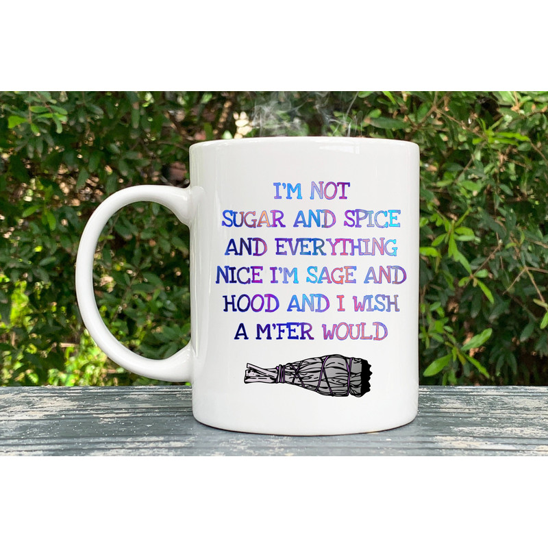 Sage and Hood Wish an MFer Would Mug, Mystical Mug, Spiritual Mug, Meditation Gift, Chakra Gift, Yoga Gift, Chakra Coffee Mug - 1.jpg