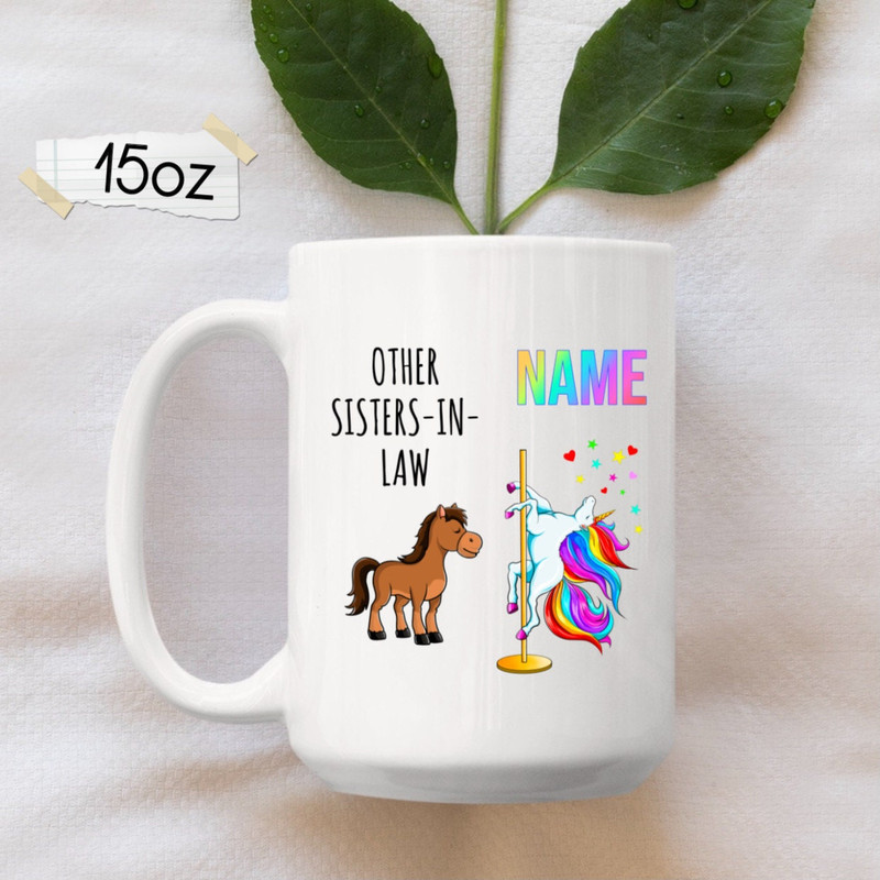 Sister In Law Unicorn Gift, Sister In Law Mug, Gifts for Sister in Law, Wedding In Law Gift, Sister In Law Coffee Mug, Birthday Gift, Bridal - 2.jpg