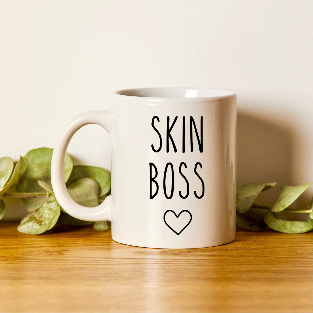 Skin Boss Mug, Esthetician Mug, Funny Esthetician Gifts, Esthetician Appreciation Gift, Gift For Her Women, Cosmetology Beautician, Skincare - 1.jpg
