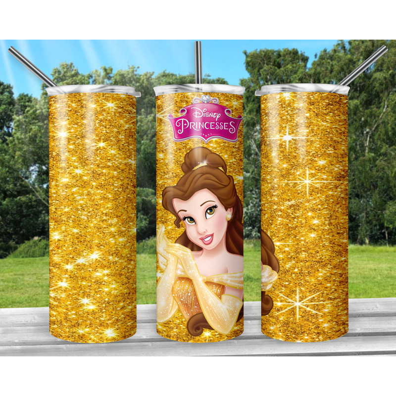Princess 20oz Sublimation Tumbler Designs, Cartoon Straight Skinny Tumbler Wrap PNG, Sublimation Design PNG, Digital Download, PNG-3.jpg