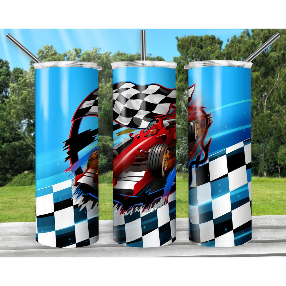 Race Car 20oz Sublimation Tumbler Designs, Cars Straight Skinny Tumbler Wrap PNG, Sublimation Design PNG, Digital Download, PNG.jpg