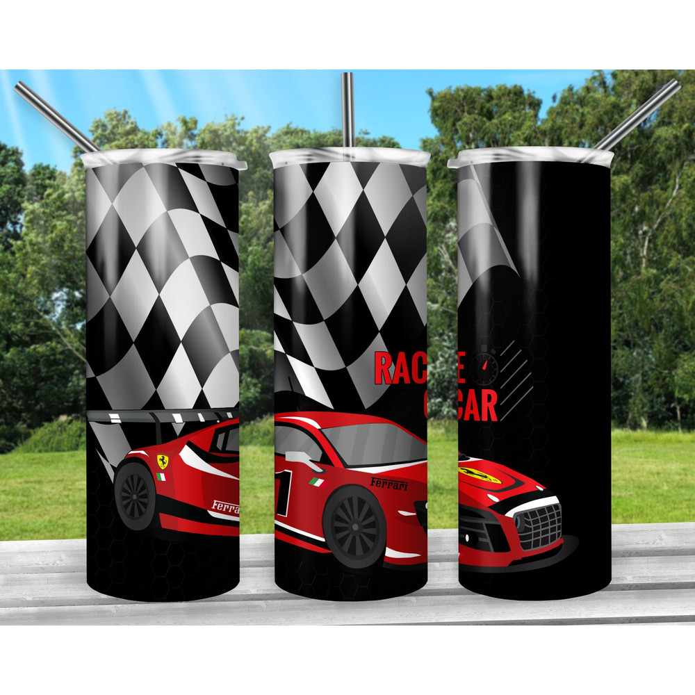 Race Car 20oz Sublimation Tumbler Designs, Cars Straight Skinny Tumbler Wrap PNG, Sublimation Design PNG, Digital Download, PNG-2.jpg