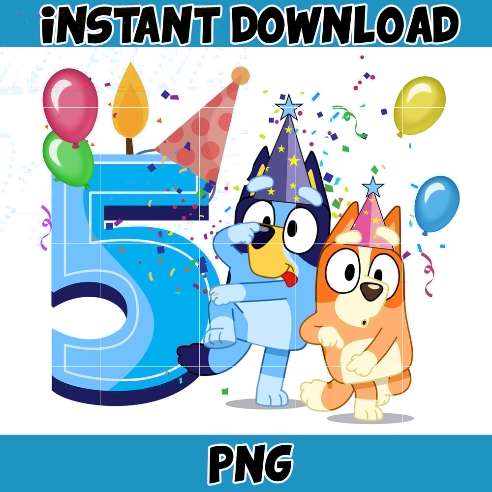 Bluey Birthday 1-9 Years Old PNG Download, Bluey & Bingo Birthday PNG, Bluey Birthday Party PNG, Birthday Girl And Birthday Boy Design (9).jpg