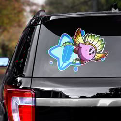 kirby decal for car, kirby sticker, game decal, game sticker, game sticker for car, game decal for car