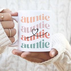 Auntie Mug Aunt Gift Birthday Gift for Aunt Christmas Gift for New Auntie Favorite Mu