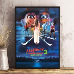 movie poster, film poster, a nightmare on elm street poster, wall art, wall decor, prints, home decor, sleepless terror