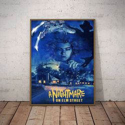movie poster, film poster, a nightmare on elm street poster, wall art, wall decor, prints, home decor, vengeful dream