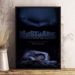 movie poster, film poster, a nightmare on elm street poster, wall art, wall decor, prints, home decor, fear's fiery