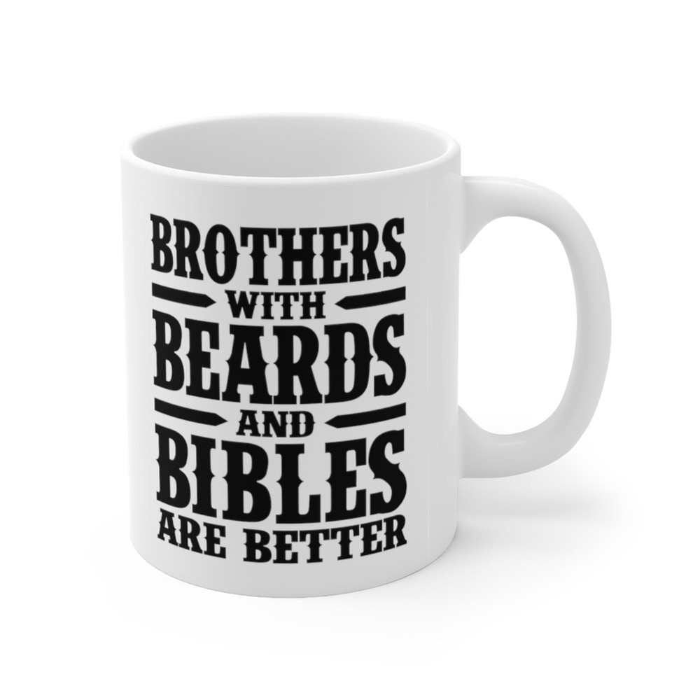 Brothers With Beards And Bibles Coffee Mug Microwave and Dishwasher Safe Ceramic Cup Christian Brother Gifts For Men Tea Hot Chocolate - 7.jpg