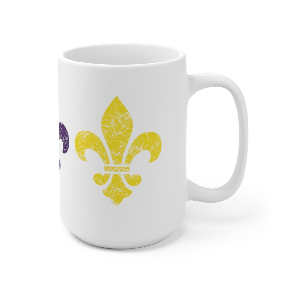 Fleur De Lis Coffee Mug Microwave and Dishwasher Safe Ceramic Cup Mardi Gras Carnival New Orleans Louisiana Catholic Tea Hot Chocolate - 10.jpg