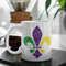 Fleur De Lis Coffee Mug Microwave and Dishwasher Safe Ceramic Cup Mardi Gras Carnival New Orleans Louisiana Catholic Tea Hot Chocolate - 2.jpg
