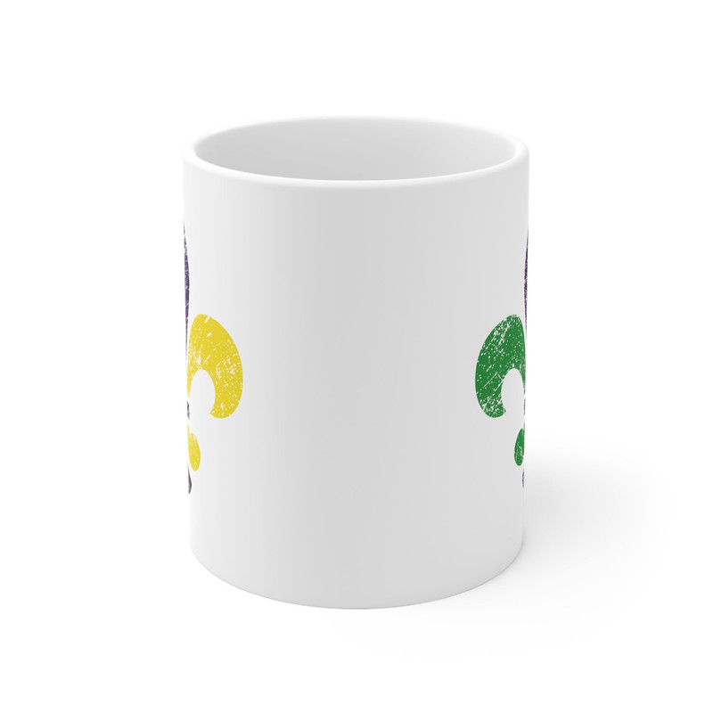 Fleur De Lis Coffee Mug Microwave and Dishwasher Safe Ceramic Cup Mardi Gras Carnival New Orleans Louisiana Catholic Tea Hot Chocolate - 6.jpg