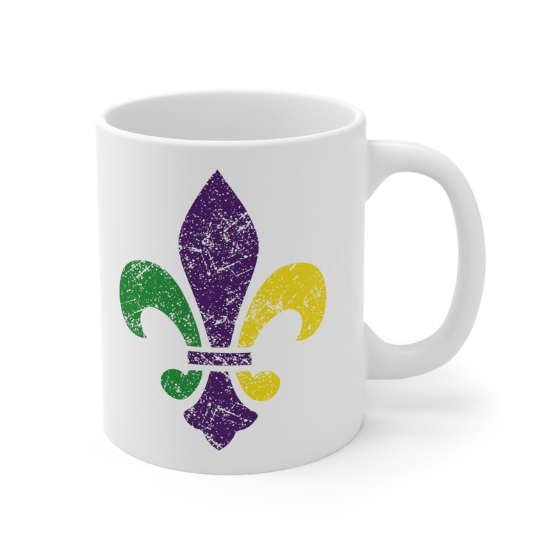 Fleur De Lis Coffee Mug Microwave and Dishwasher Safe Ceramic Cup Mardi Gras Carnival New Orleans Louisiana Catholic Tea Hot Chocolate - 7.jpg