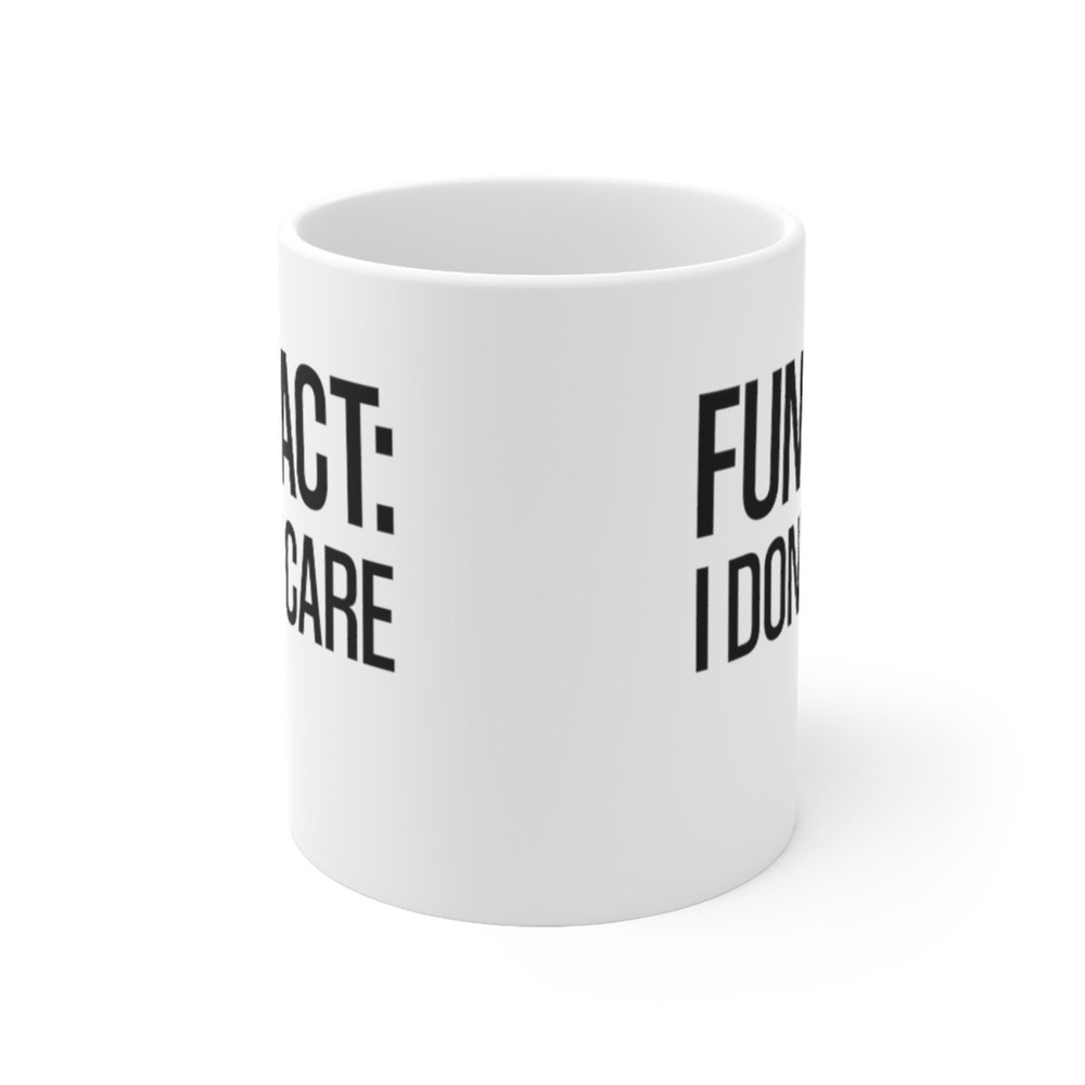 Fun Fact I Don't Care Coffee Mug Microwave and Dishwasher Safe Ceramic Cup Funny Sarcastic Snarky Teen Tea Hot Chocolate Gift Mugs - 6.jpg