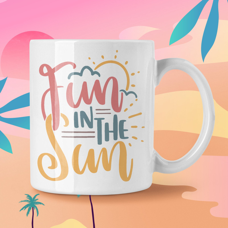 Fun In The Sun Coffee Mug Microwave and Dishwasher Safe Ceramic Cup Sunny Summer Lake House Beach Vacation Decor Tea Cocoa Gifts Mugs - 3.jpg