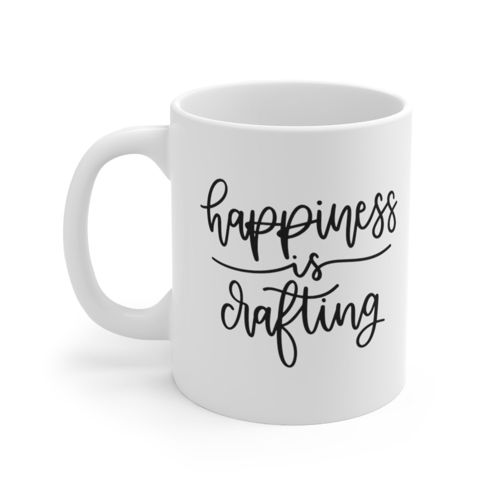 Happiness Is Crafting Coffee Mug Microwave and Dishwasher Safe Ceramic Cup Craft Quilting Knitting Crochet Tea Hot Chocolate Gift Mug - 5.jpg