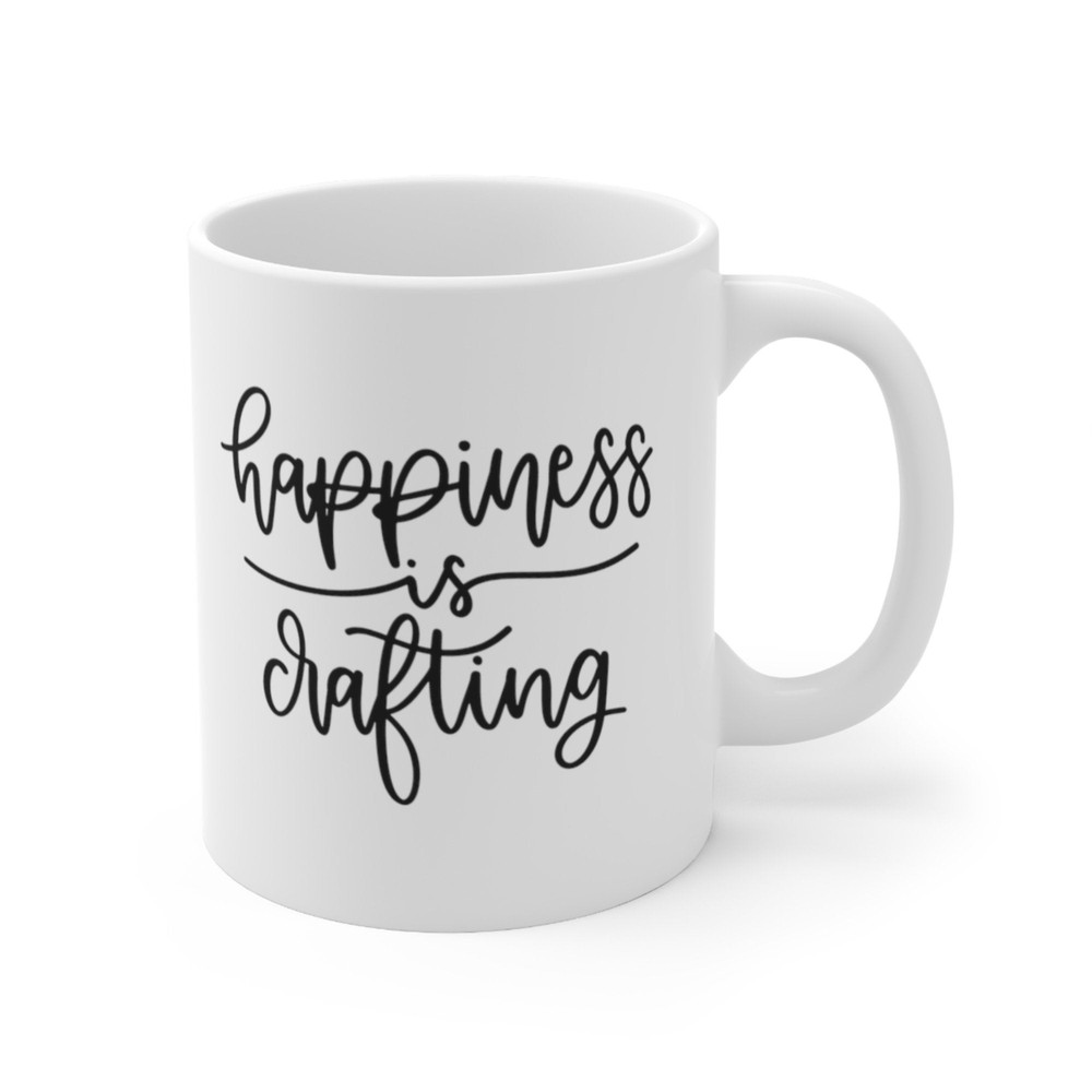 Happiness Is Crafting Coffee Mug Microwave and Dishwasher Safe Ceramic Cup Craft Quilting Knitting Crochet Tea Hot Chocolate Gift Mug - 7.jpg