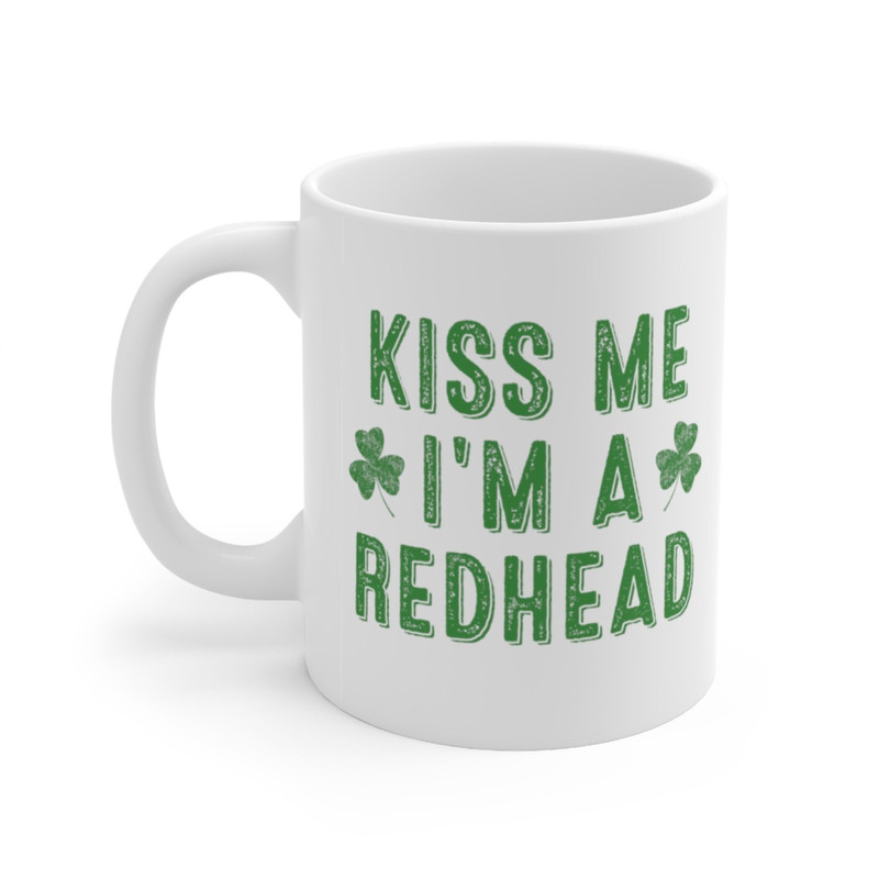 Kiss Me I'm A Redhead Coffee Mug Microwave and Dishwasher Safe Ceramic Cup Irish St Patrick Day Shamrock Tea Hot Chocolate Gift - 5.jpg